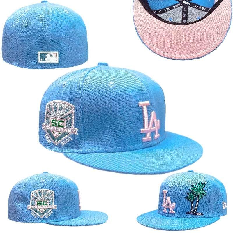 Los Angeles Dodgers 50th Anniversary Palm Tree Fitted Cap
