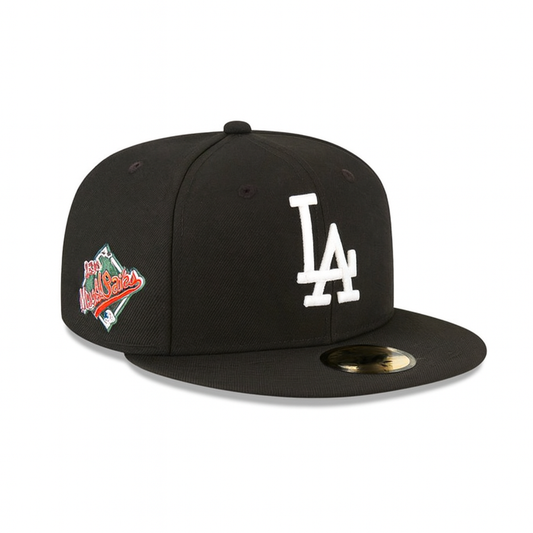LA Dodgers Black 59FIFTY Fitted – 1988 World Series Side Patch