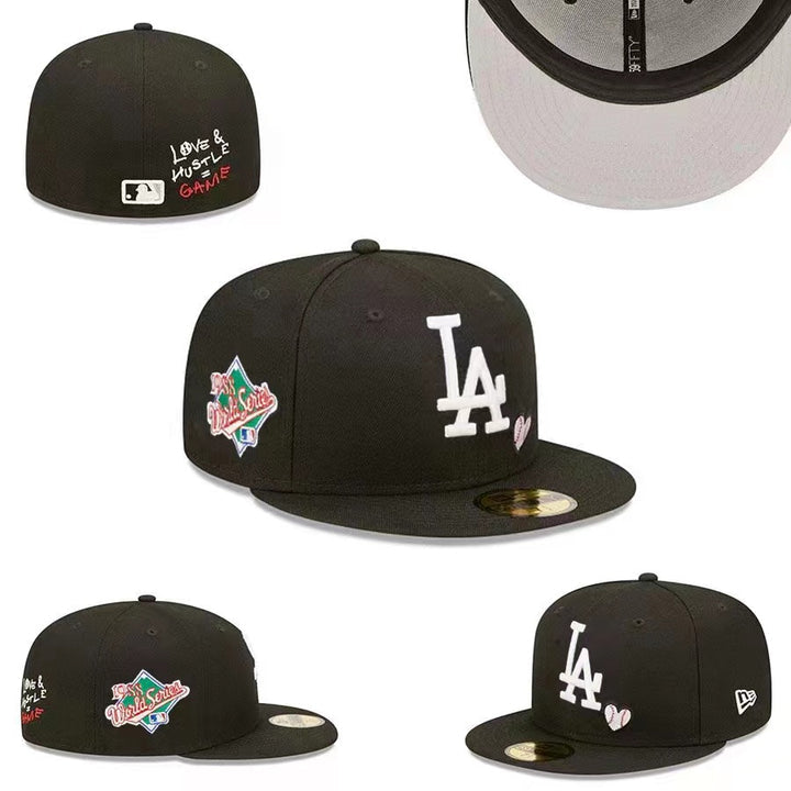 LA Dodgers Black 59FIFTY Fitted – 1988 World Series Side Patch